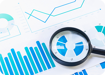 さまざまなグラフのイメージイラスト